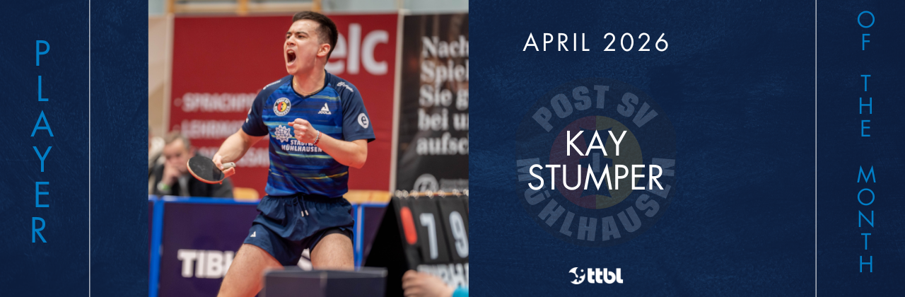 The “TTBL Player of the Month for April”: Kay Stumper (Post SV Mühlhausen)