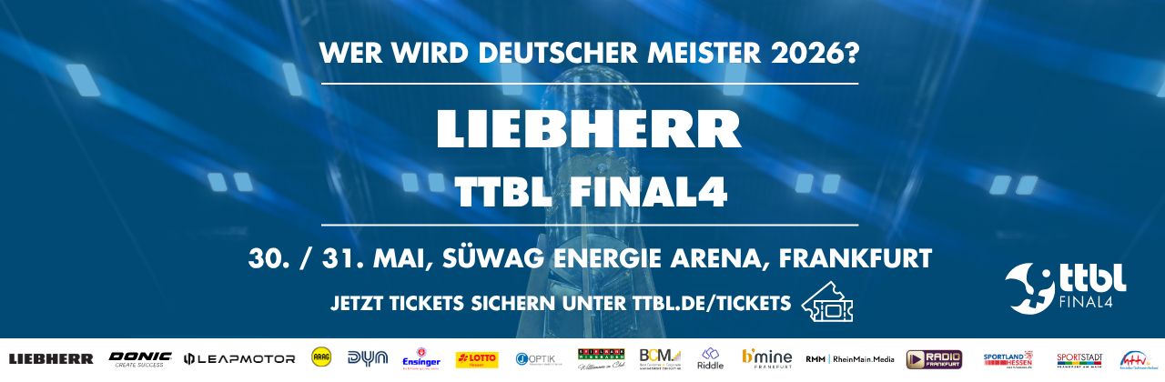 Vier Teams, ein Titel: Wer holt sich den Titel im Liebherr TTBL Final4 2026